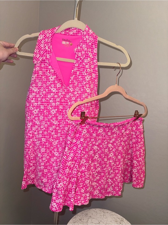 Lilly Pulitzer Dresses & Skirts - Lilly Pulitzer Pink Printed Golf/Tennis Skirt Set